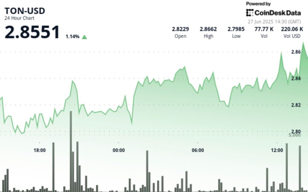 ¡Toncoin se dispara un 2% y revela un patrón de subida que no querrás perderte!