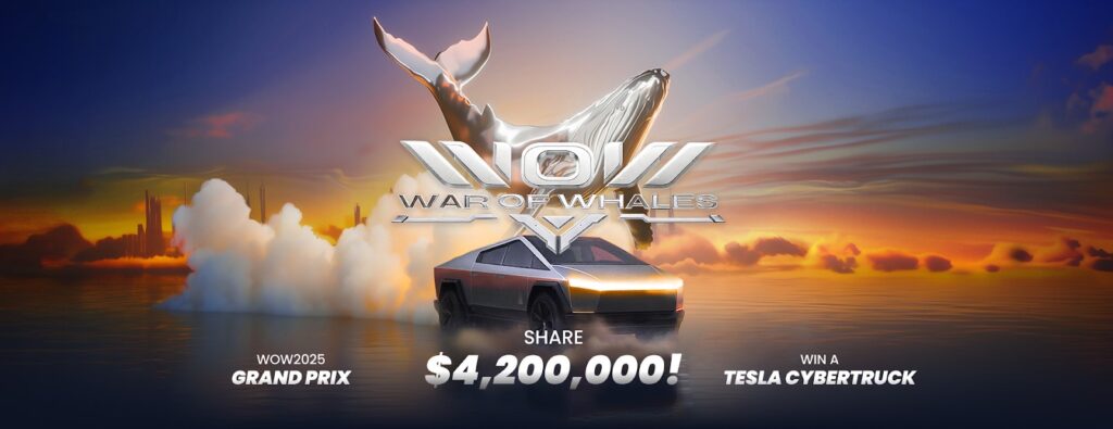 ¡Increíble! Sortean un Tesla Cybertruck y 4,2 millones en USDT en el brutal WOW Grand Prix 2025 de BloFin ¡No te lo pierdas!