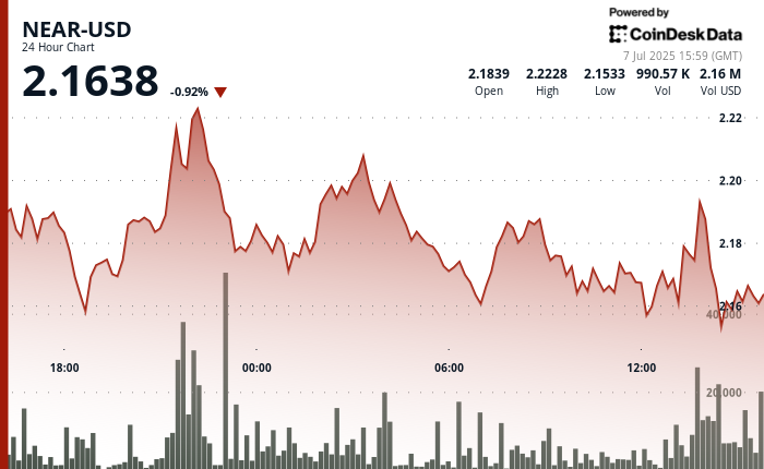 ¡NEAR Protocol Explota y Derriba el Muro de $2.19 con un Súper Pico de Volumen del 61%!
