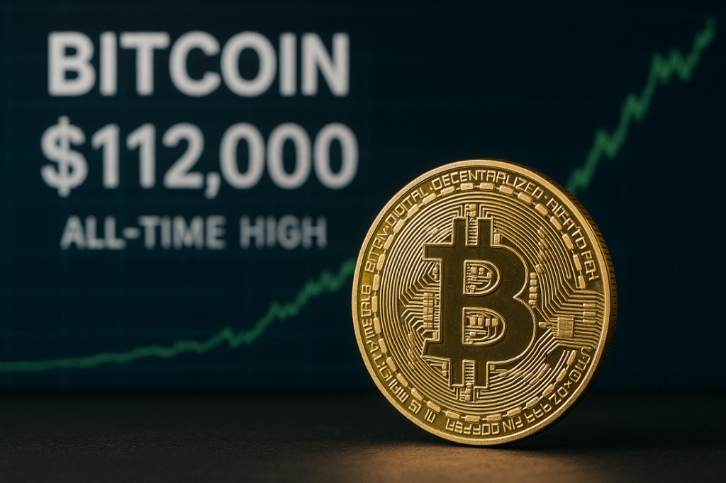 Bitcoin se dispara a 112.000 dólares y ¡está rompiendo todos los récords!