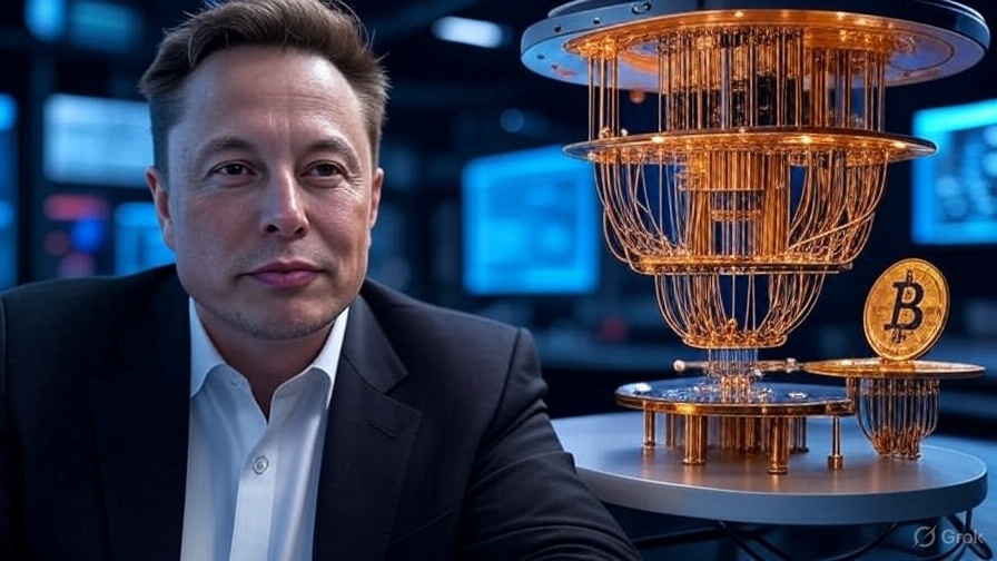 ¡Elon Musk reta a la IA de X y pone en jaque a Bitcoin con la supercomputación cuántica!