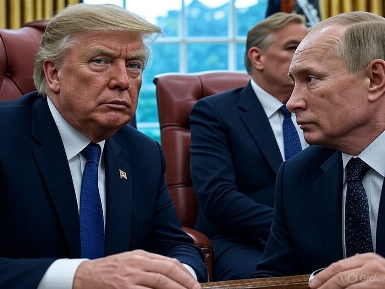 ¡Bitcoin se dispara en picada después del encuentro bomba entre Trump y Putin!