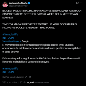¡La comunidad enloquece! ¿Trump filtró algo que hizo caer a bitcoin o todo fue pura suerte?