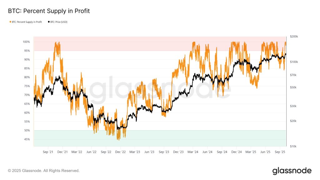 ¡Increíble! Más del 95% del bitcoin está ganando y esto puede cambiarlo TODO