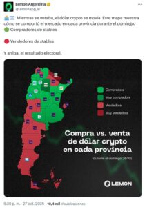 ¡Increíble! Estos lugares en Argentina hicieron temblar el dólar cripto durante las elecciones ¡No vas a creer cuál fue el más poderoso!