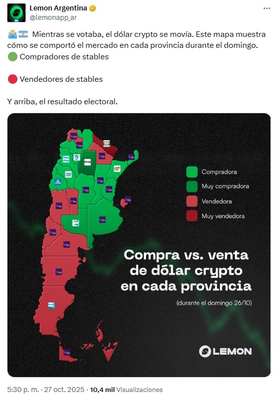 ¡Increíble! Estos lugares en Argentina hicieron temblar el dólar cripto durante las elecciones ¡No vas a creer cuál fue el más poderoso!