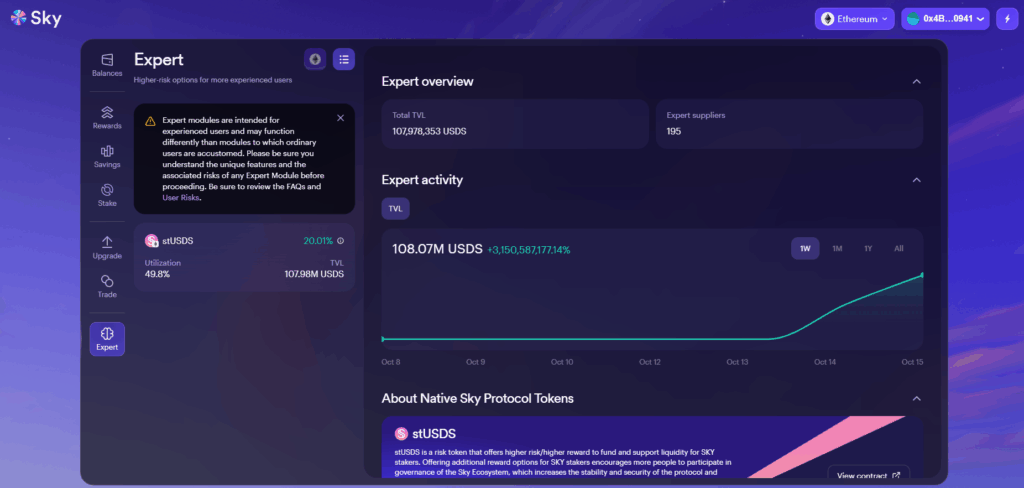 ¡No lo vas a creer! Sky lanza una stablecoin que te regala un 20% de interés anual