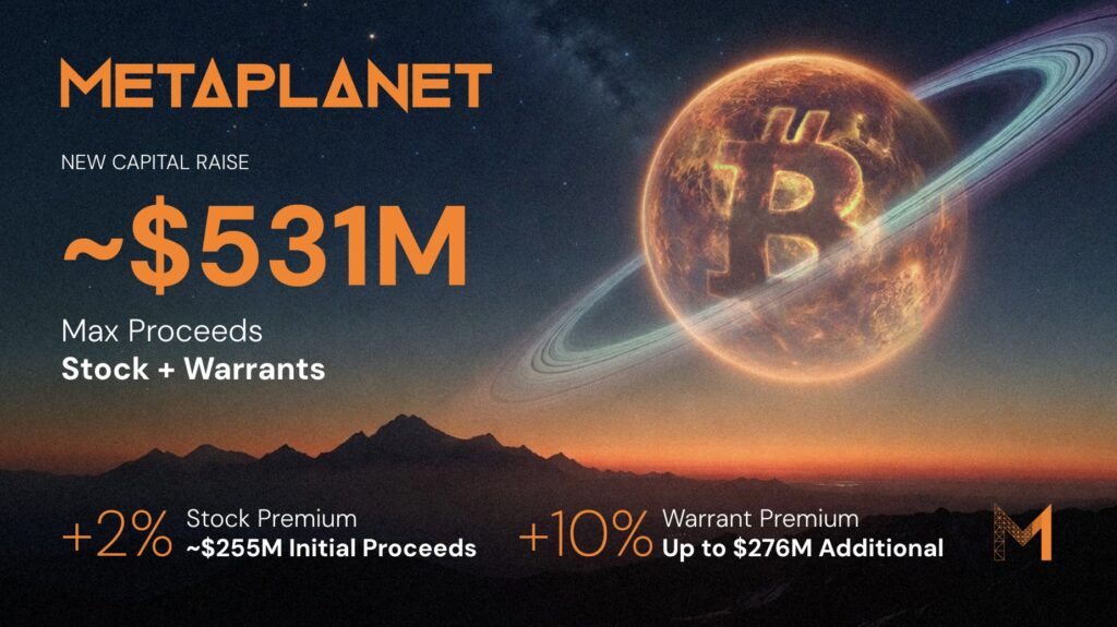 ¡Metaplanet se lleva $255M y va por más! ¿Quién dijo miedo? Busca otros $234M con su nueva arma secreta financiera