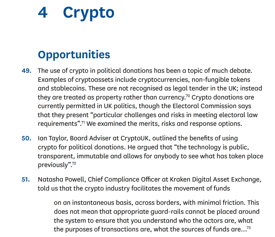 ¡Alerta en el Parlamento! Comité del Reino Unido quiere ponerle freno a las donaciones cripto ¡Adiós a las monedas digitales!