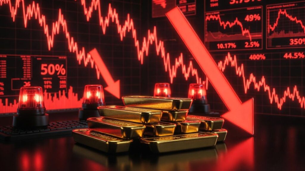 ¡El oro se desploma como nunca desde 1983 y nadie lo vio venir!