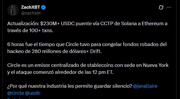 ¡Increíble! Circle no mueve ni un dedo tras hackeo masivo con USDC y la gente está en shock