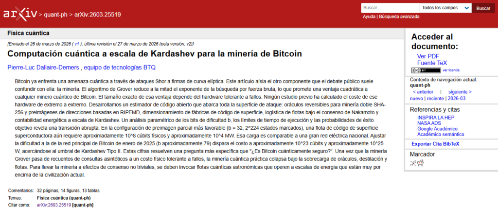 ¡Minar Bitcoin con computadoras cuánticas necesitaría la energía de toda una estrella! ¿Estás listo para este nivel galáctico?