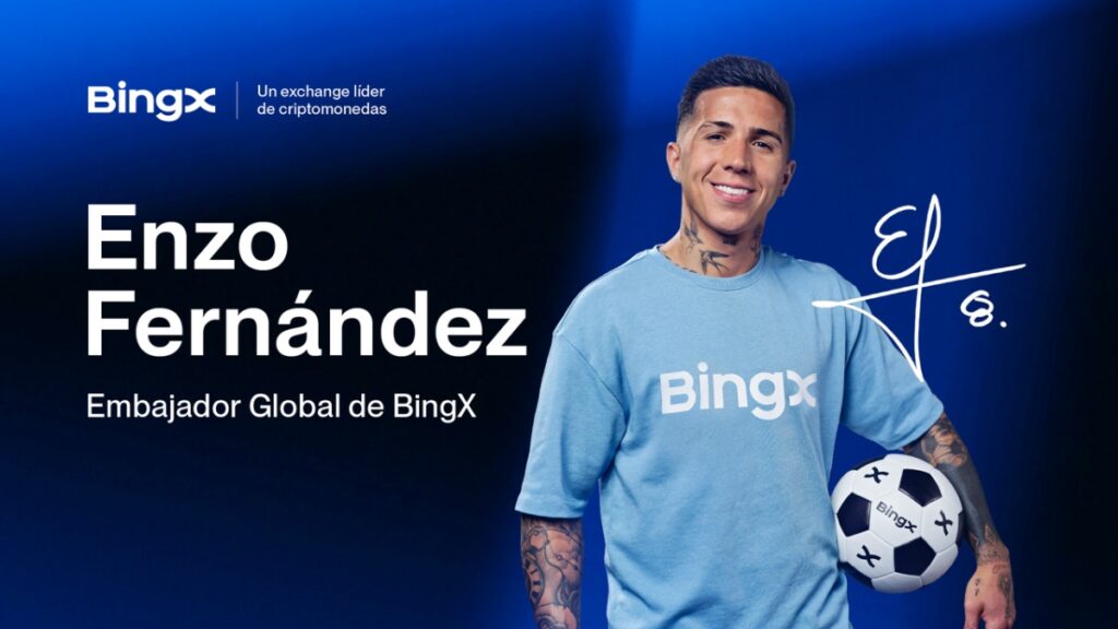 ¡Enzo Fernández se une a la fiesta de BingX como Embajador Global rumbo a la FIFA 2026!