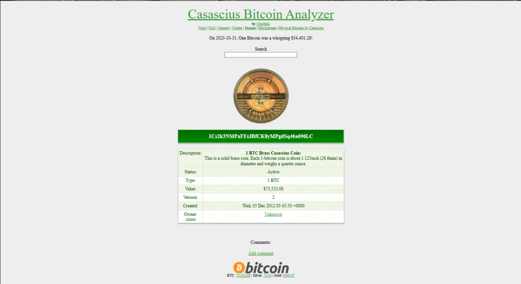 ¡Increíble! Descubren moneda Casascius de 1 BTC sellada desde 2012 y la canjean por MILLONES