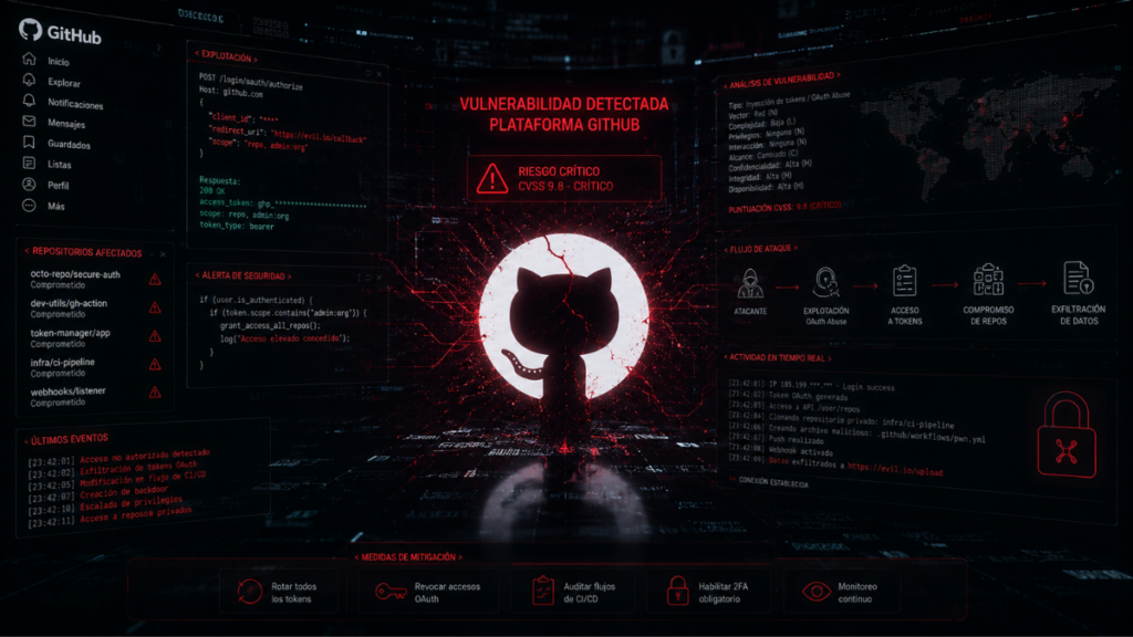 ¡Alerta roja en GitHub! Malware invade el equipo de un empleado y desata caos de seguridad
