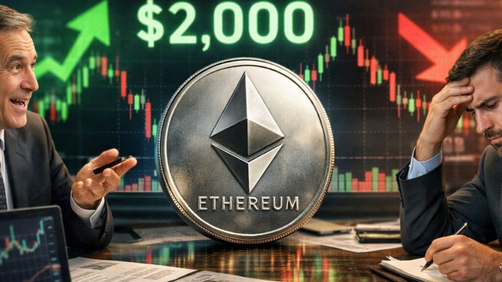 ¡Ethereum se desploma a 2.000 USD y los analistas no pueden ponerse de acuerdo! ¿Sube o se desploma?