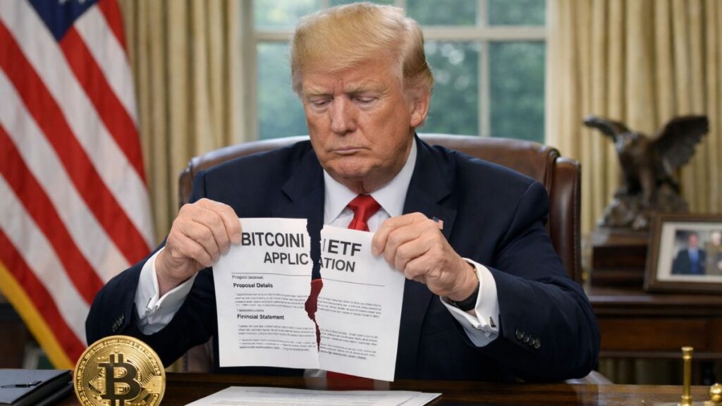 ¡Bomba en el mundo cripto! Truth Social de Trump dice NO al ETF de Bitcoin y Ethereum