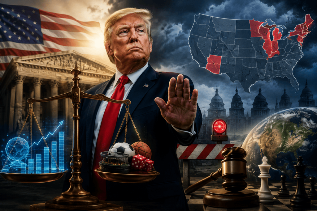 ¡Trump en modo entrenador: apoya mercados de predicción y lanza pulla a la CFTC en plena batalla legal!