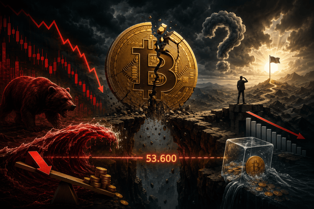 ¡Alerta! Bitcoin podría caer hasta 53.600 dólares por falta de compradores, según CryptoQuant