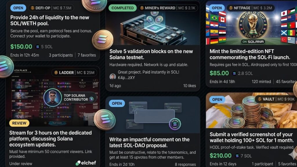 ¡Gana criptomonedas en Solana haciendo cualquier cosa con esta plataforma que está revolucionando todo!