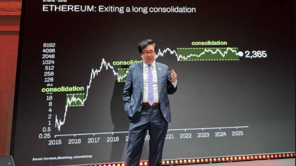 ¡Tom Lee se lleva casi el 5% de Ethereum y esto va a explotar!